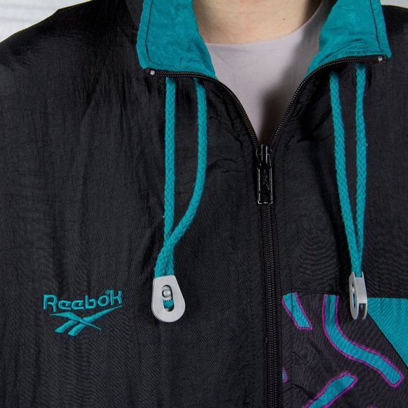 90's Reebok Windbreaker Jumper Jacket - Picture 2 of 5
